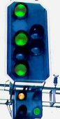 Ausfahrsignal mit Abfahrbefehlssignal
Foto © M. Jud