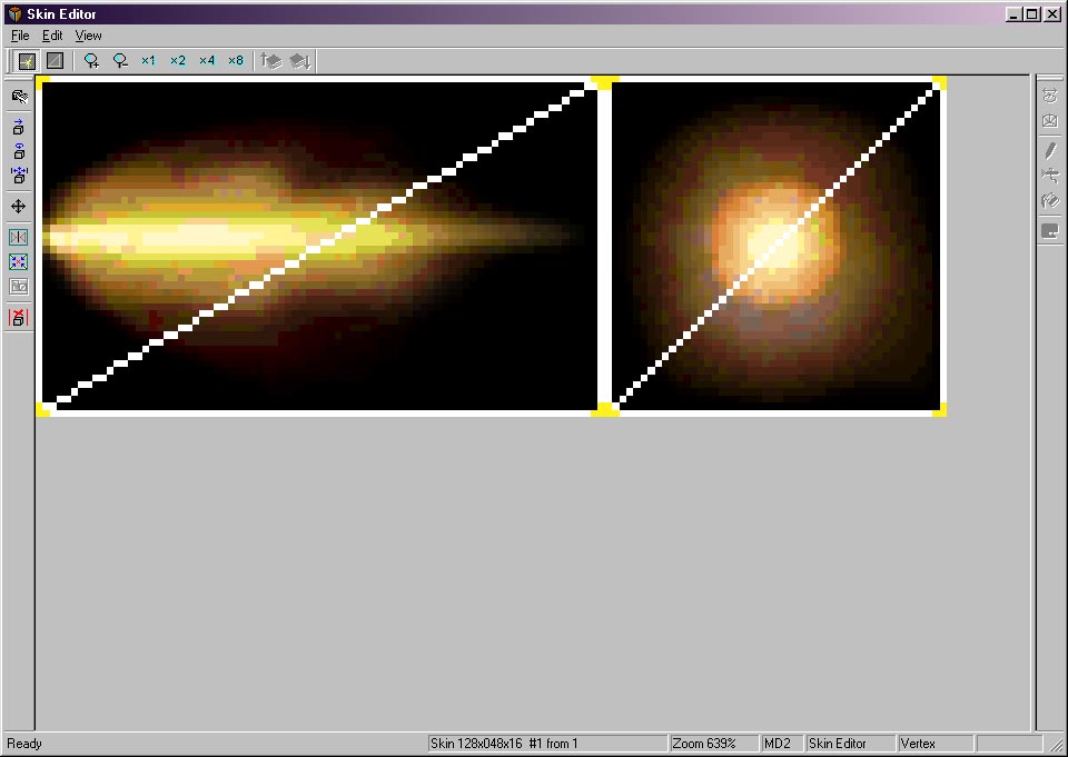 muzzle flash front. Then use quot;Frontquot; and quot;Backquot;