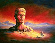 Ozymandias, mixed media, watercolors, picture