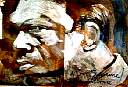 john coltrane-Oil paintings, mixed media, watercolors