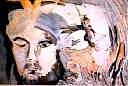 snowgoose ride, mixed media, watercolors, picture