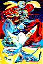 underwater, drawings, art, artist, oil painting